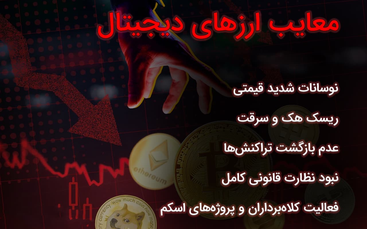 معایب ارزهای دیجیتال