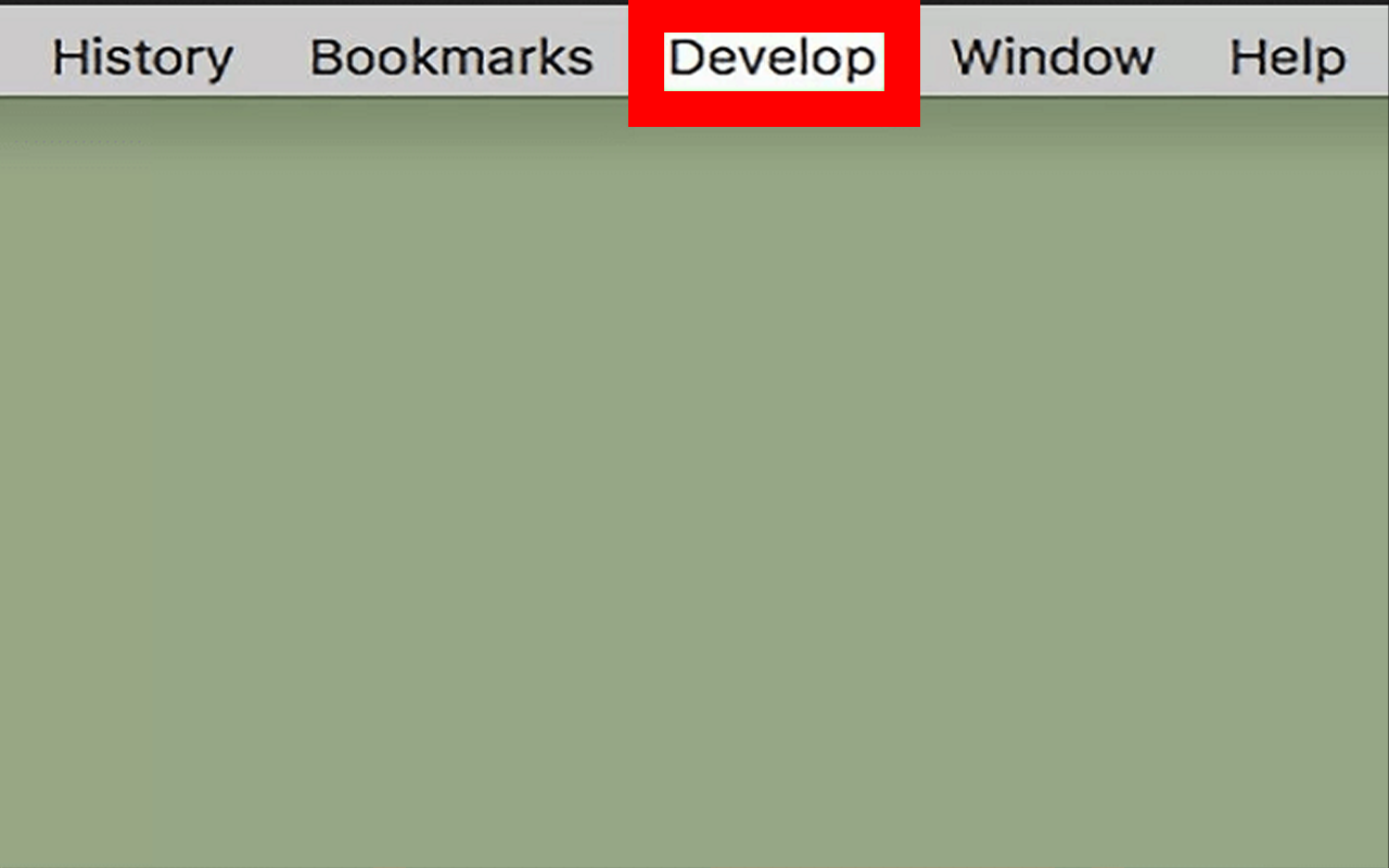 مراحل پاک کردن کش در Safari (macOS)