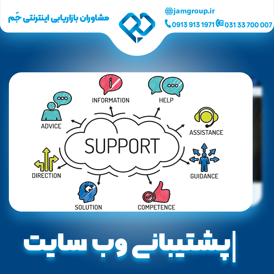 پشتیبانی وب سایت در اصفهان