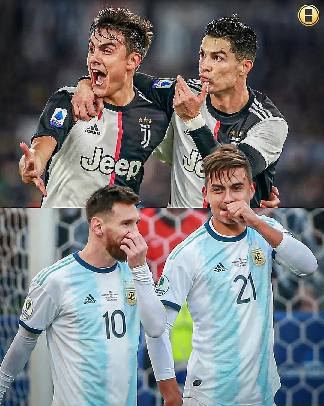 دیبالا درباره رونالدو و مسی