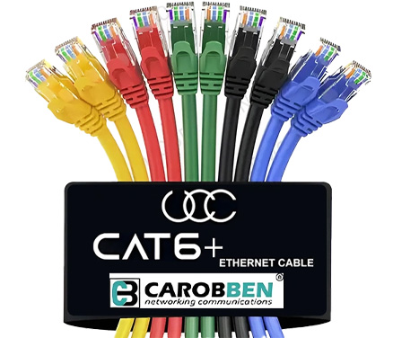 پچ کورد 3 متری +Cat6 کروبن مدل CRBPNC6UL030 | سرعت، کیفیت و دوام در انتقال داده