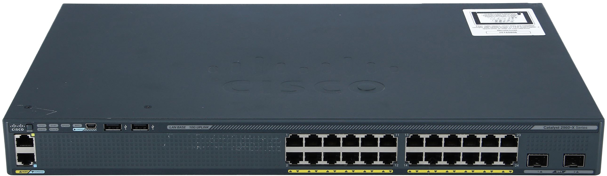 سوئیچ شبکه سیسکو 24 پورت Cisco WS-C2960X-24TD-L