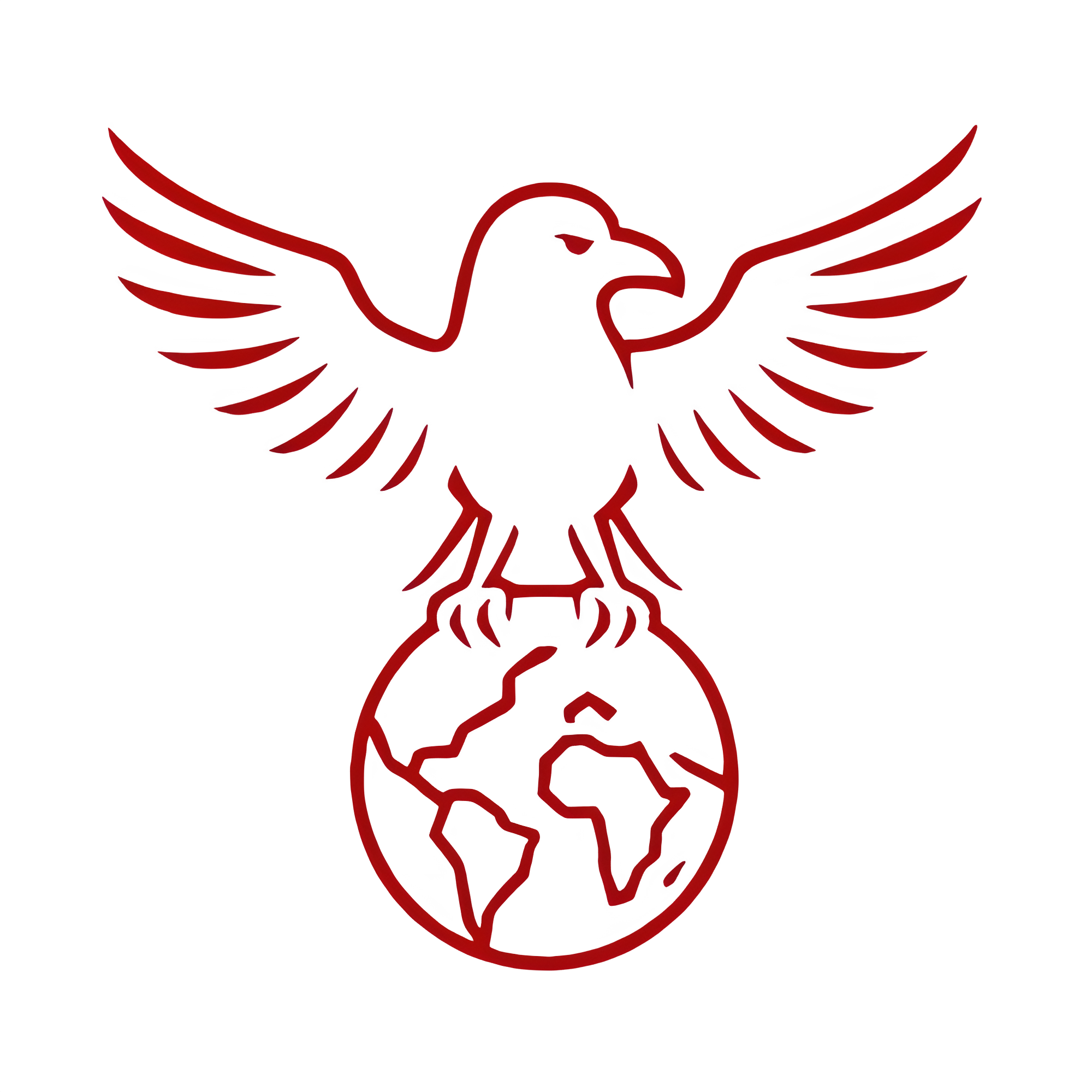 لوگوی قرمز Crow Shop