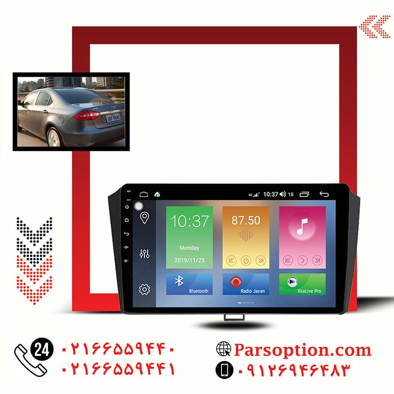 مانیتور اندروید جک j5 با صفحه 10 اینچ