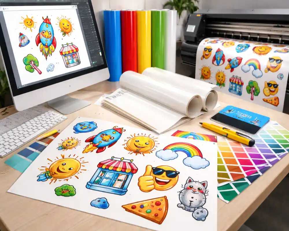 طراحی استیکر وینیل