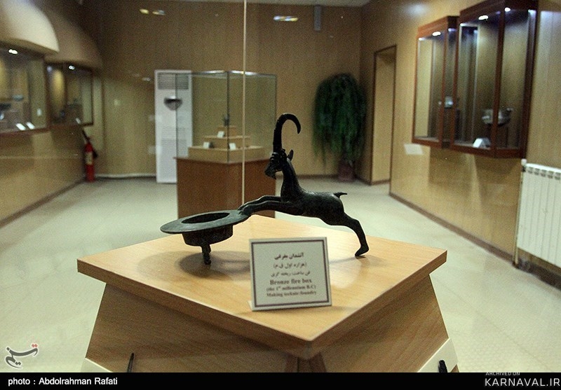 ظرف آتشدان طرح بز همدان