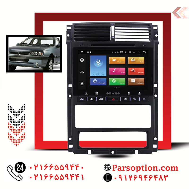 مانیتور اندروید پژو 405 با قابلیت نصب کلیه اپلیکیشن ها