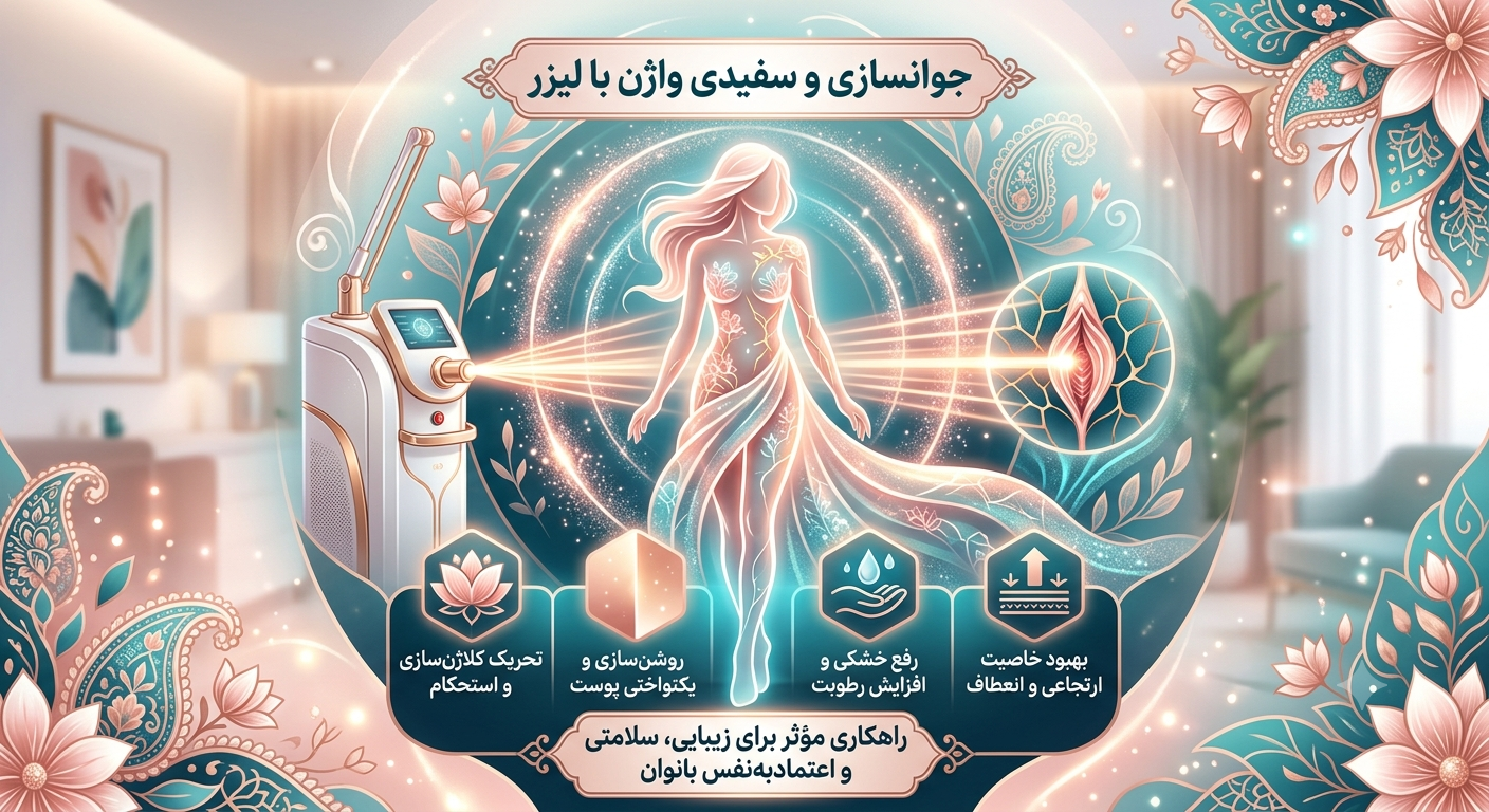 جوانسازی واژن با لیزر؛ راهکاری مؤثر برای افزایش زیبایی و سلامت بانوان