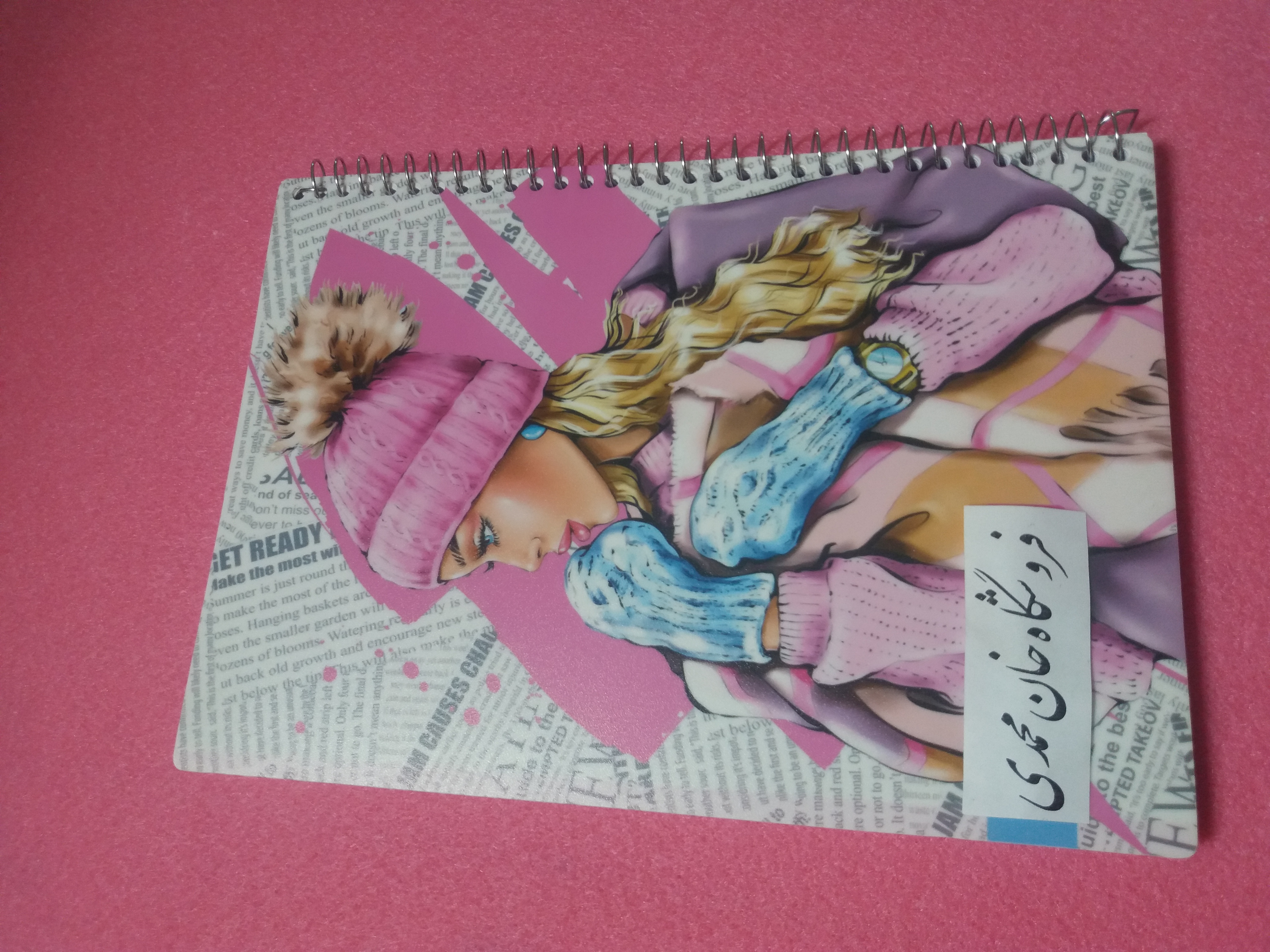 دفتر سیمی 100 برگ دخترانه 