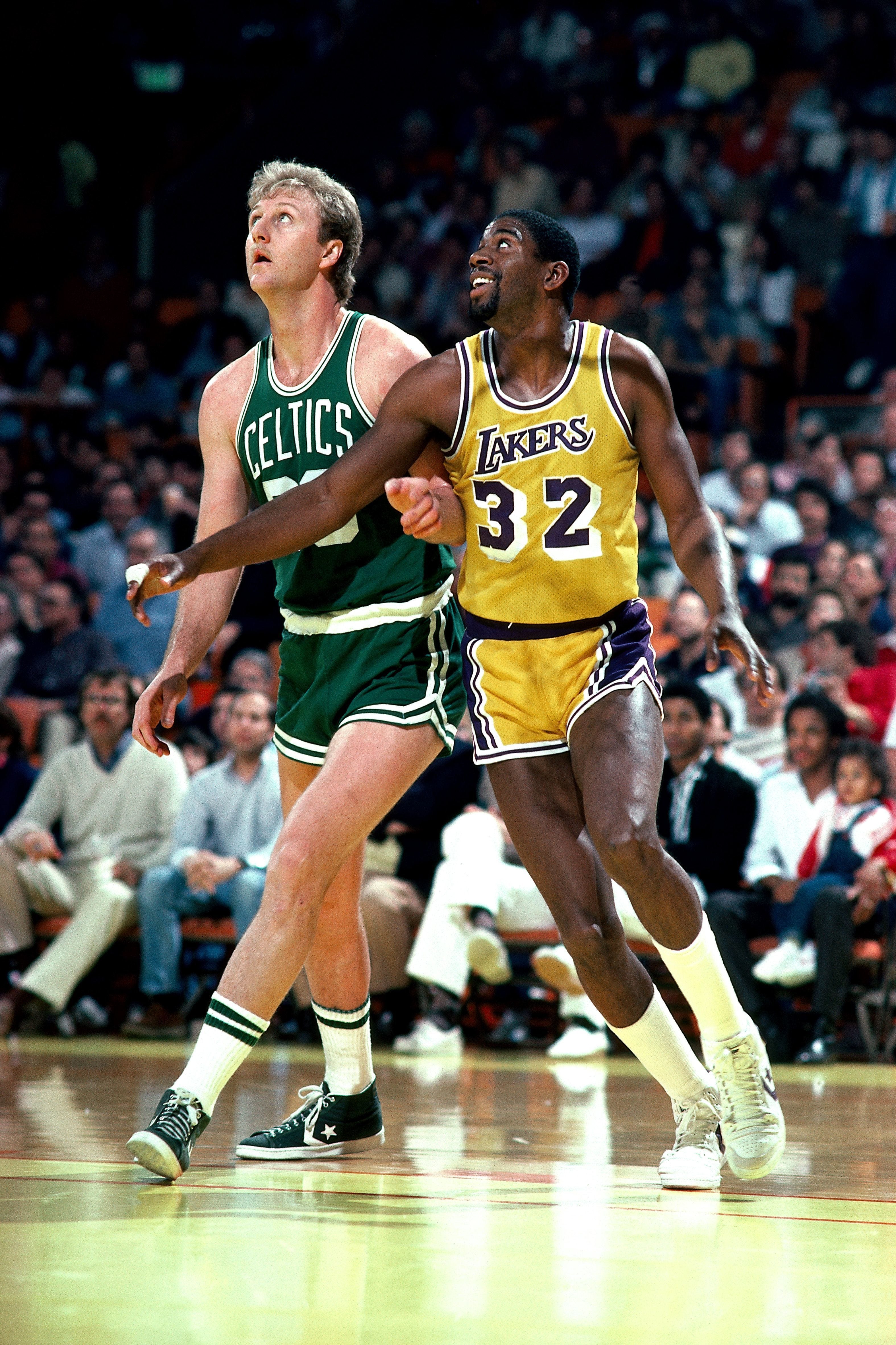 Larry bird and Magic Johnson 