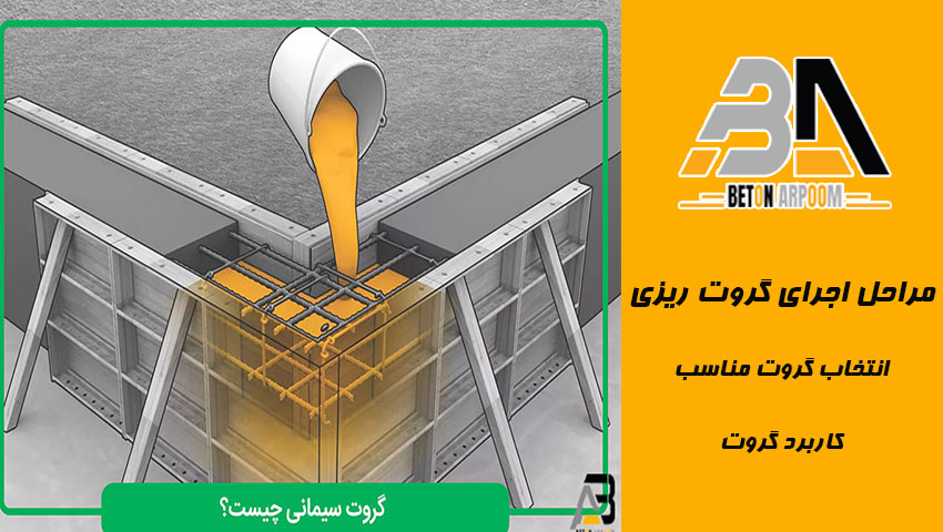 مراحل اجرایی گروت‌ ریزی