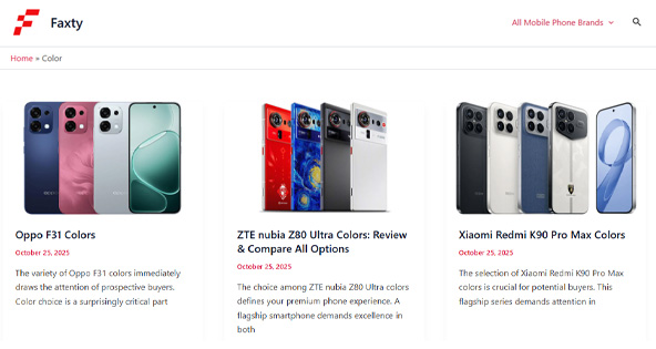 Faxty مشخصات گوشی موبایل را با چه دقتی پوشش می‌دهد؟