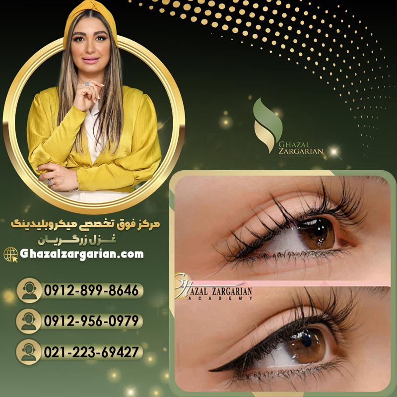 آموزش تاتو خط چشم با مدرم معتبر