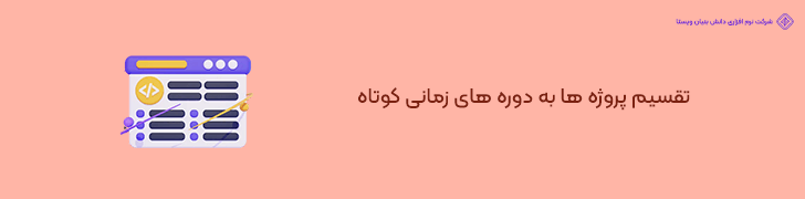 2. تقسیم پروژه به اسپرینت های کوتاه برای کنترل هزینه ها