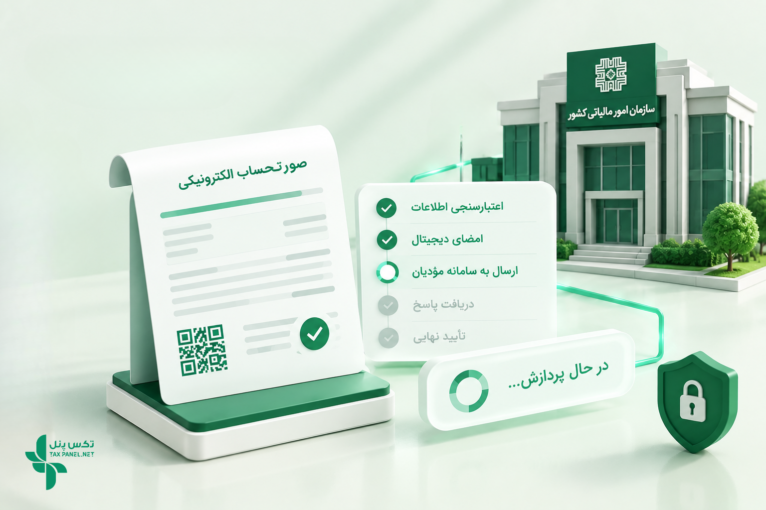 ارسال و اعتبارسنجی صورتحساب الکترونیکی در سامانه مؤدیان با تکس‌پنل