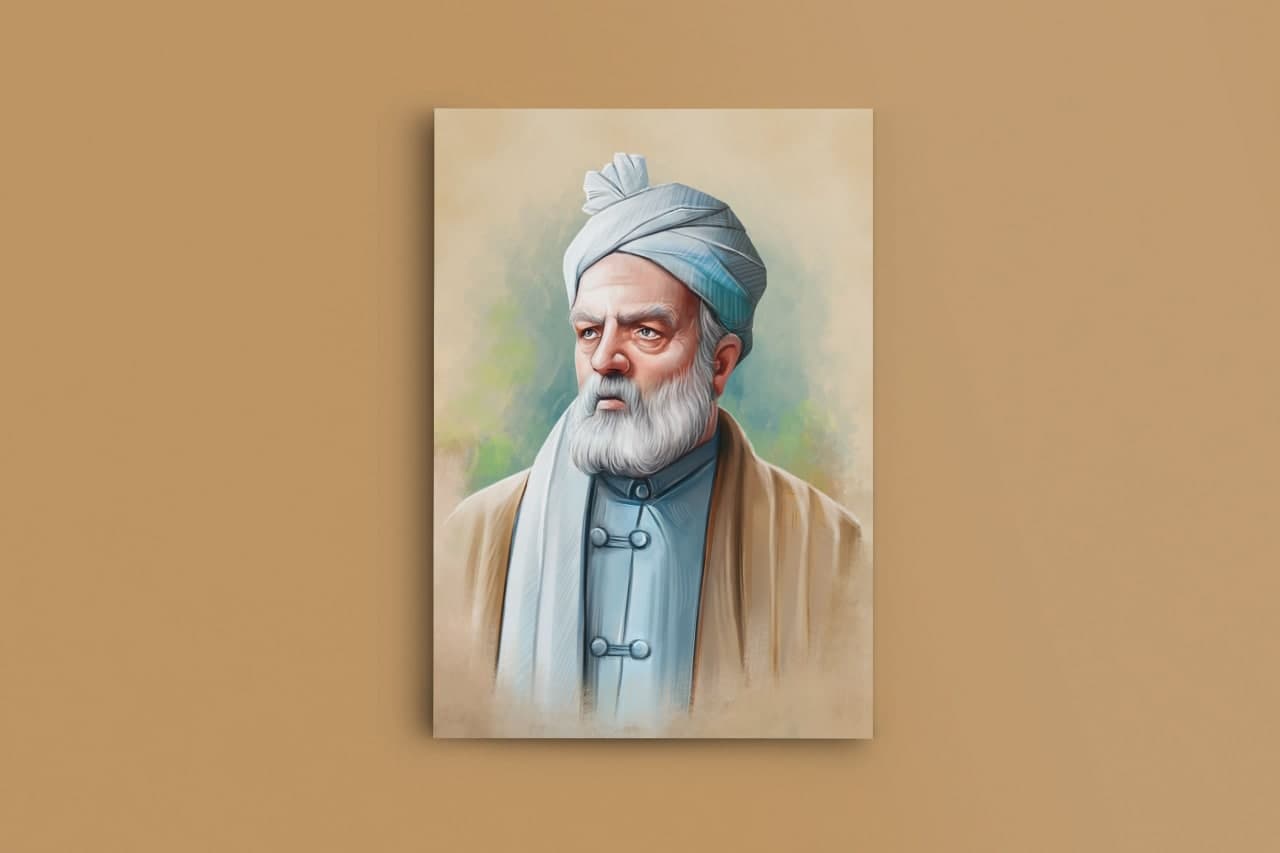 تصویر هنری از فردوسی