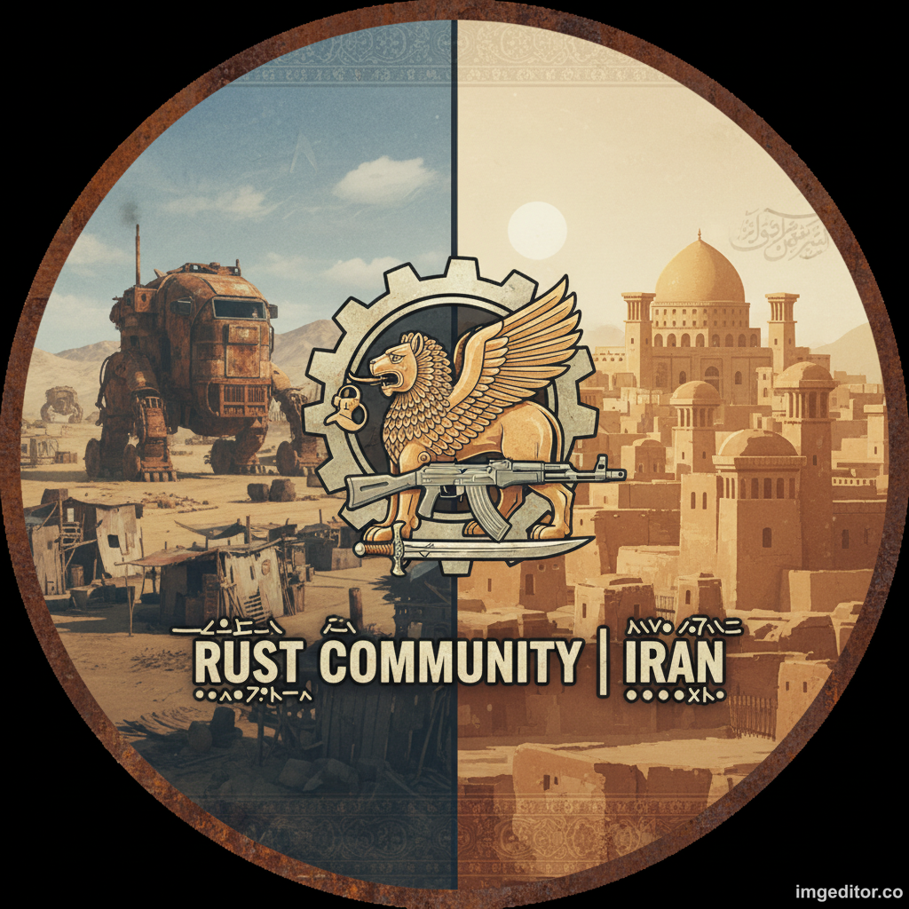 Баннер сервера [IRAN] RustyIran 2X (kits) (Clans) (Max 5)