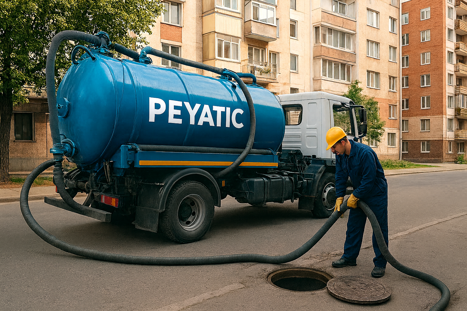 تخلیه چاه فاضلاب با تانکر ساکشن قدرت بالا