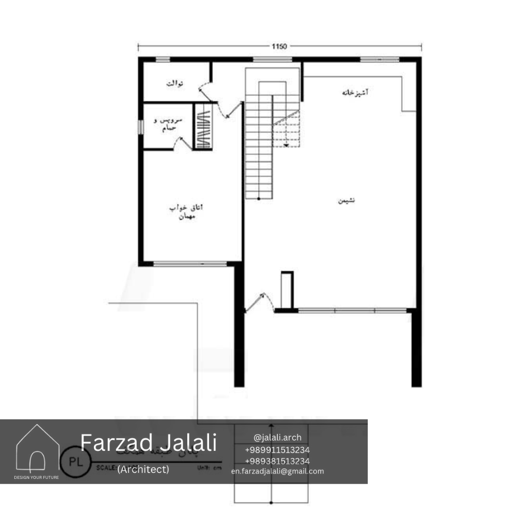 طراحی پلان ویلای دوبلکس سبک مدرن