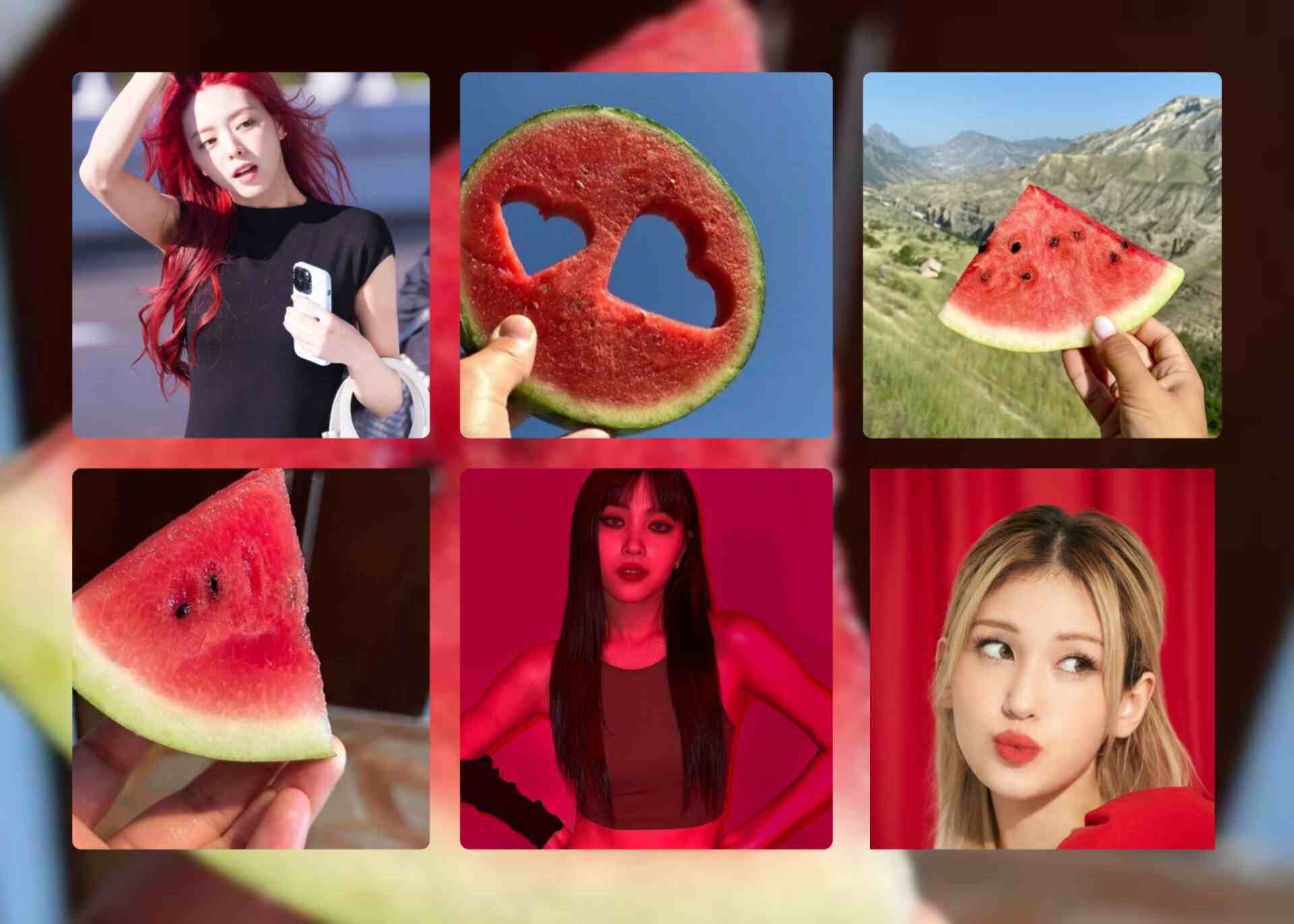 Yalda+red kpop+Lots of ideas🍉🍓