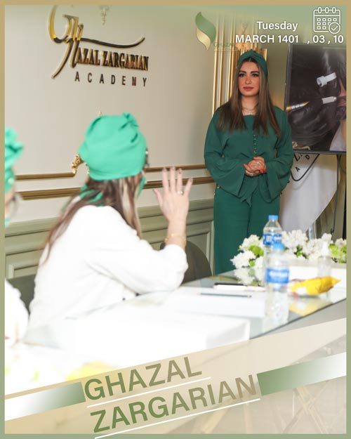 آموزش هاشور ابرو در آکادمی غزل زرگریان